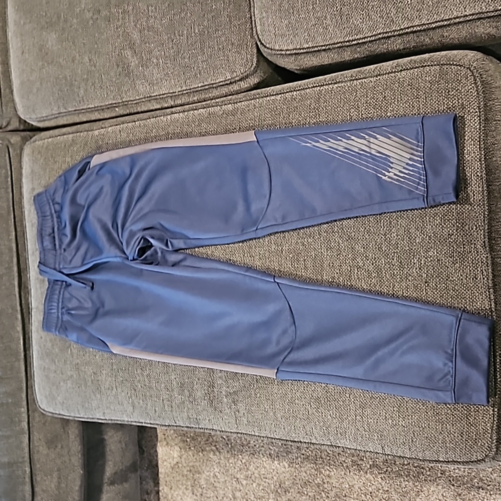 Nike Dri-Fit boys large jogger pants, navy and dark gray